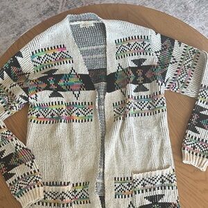 Multicolor Patterned Women's Cardigan